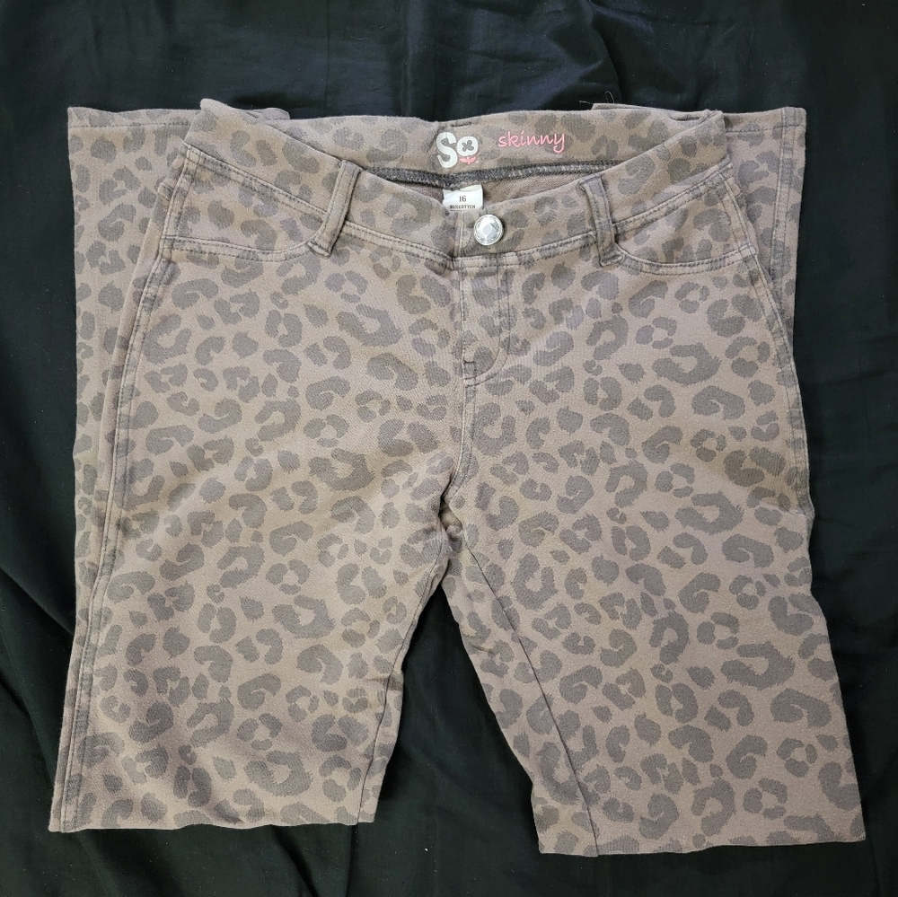 Cheetah jeggings